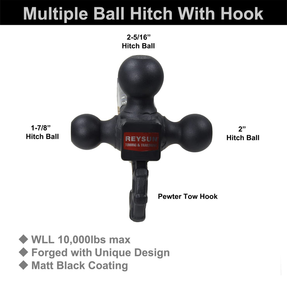 REYSUN 5/8 inch hitch lock included for added security