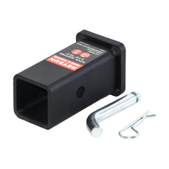 REYSUN packaging displays complete hitch reducer kit with pin and clip included.