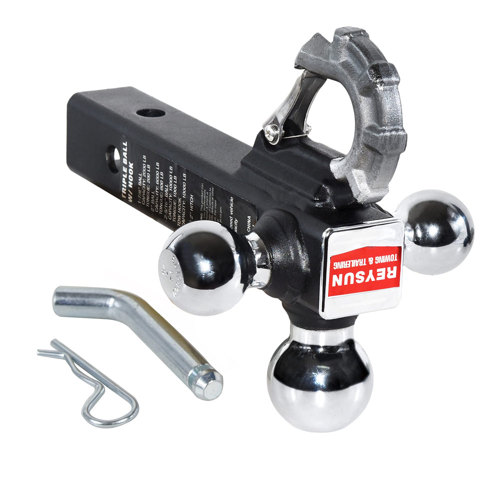 REYSUN trailer hitch receiver compatibility ensures easy 2-inch fit.