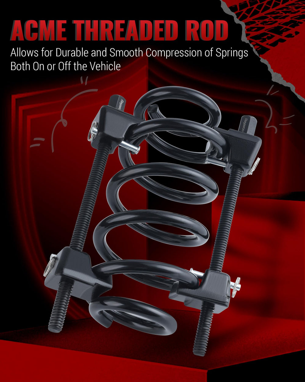 Reywoo heavy-duty tool features heat-treated components for longevity.