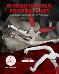 Reywoo straight electrical disconnect pliers disconnecting sensor connectors