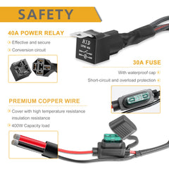 Rfroad relay and blade fuse protect circuits against overcurrent and shorts.