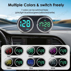 RGZOCT GPS HUD speed readout for instant MPH or KMH.