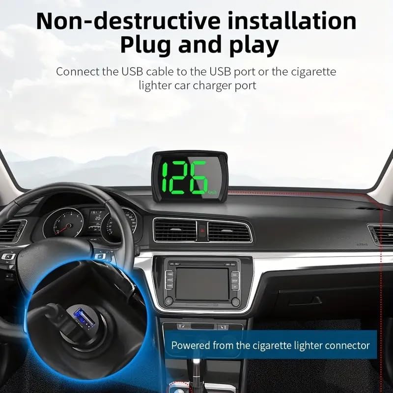 RGZOCT HUD quick satellite connection ensures fast speed readings.