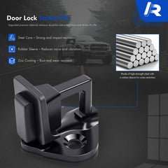 RHAOCZIYAUTO rubber ring on striker reduces vibration.