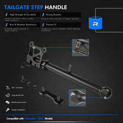 RHAOCZIYAUTO cold-rolled steel tailgate handle shows strong construction