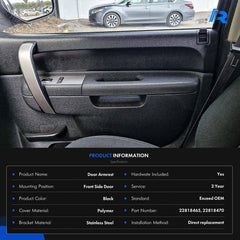 RHAOCZIYAUTO door panel release area designed for below-armrest handle