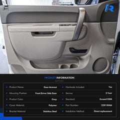 RHAOCZIYAUTO armrest with integrated door release handle improves cabin aesthetics.