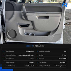 Front passenger side armrest upgrade suited for 2010-2014 Silverado/Sierra interiors.