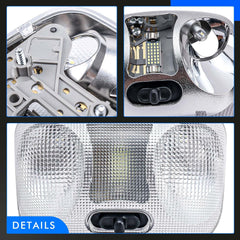 RHAOCZIYAUTO LED map lamp brightness and energy efficiency in front view