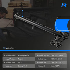 RHAOCZIYAUTO powder-coated tailgate handle resists rust and wear
