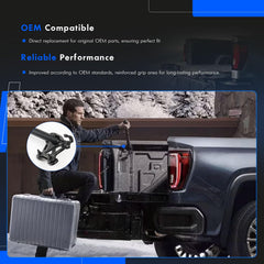 RHAOCZIYAUTO tailgate handle used in wet conditions for safer footing
