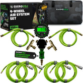 Rhino USA 4-tire system front view showing quick-inflate setup for cars and trucks