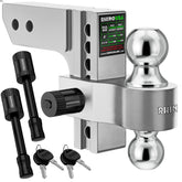 Rhino USA adjustable trailer hitch with a 6-inch drop for level towing.