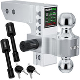 Rhino USA adjustable trailer hitch with 8-inch drop for level hauling