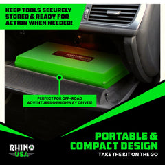 Rhino USA cutting razor and lubricant for clean, precise plug insertion.