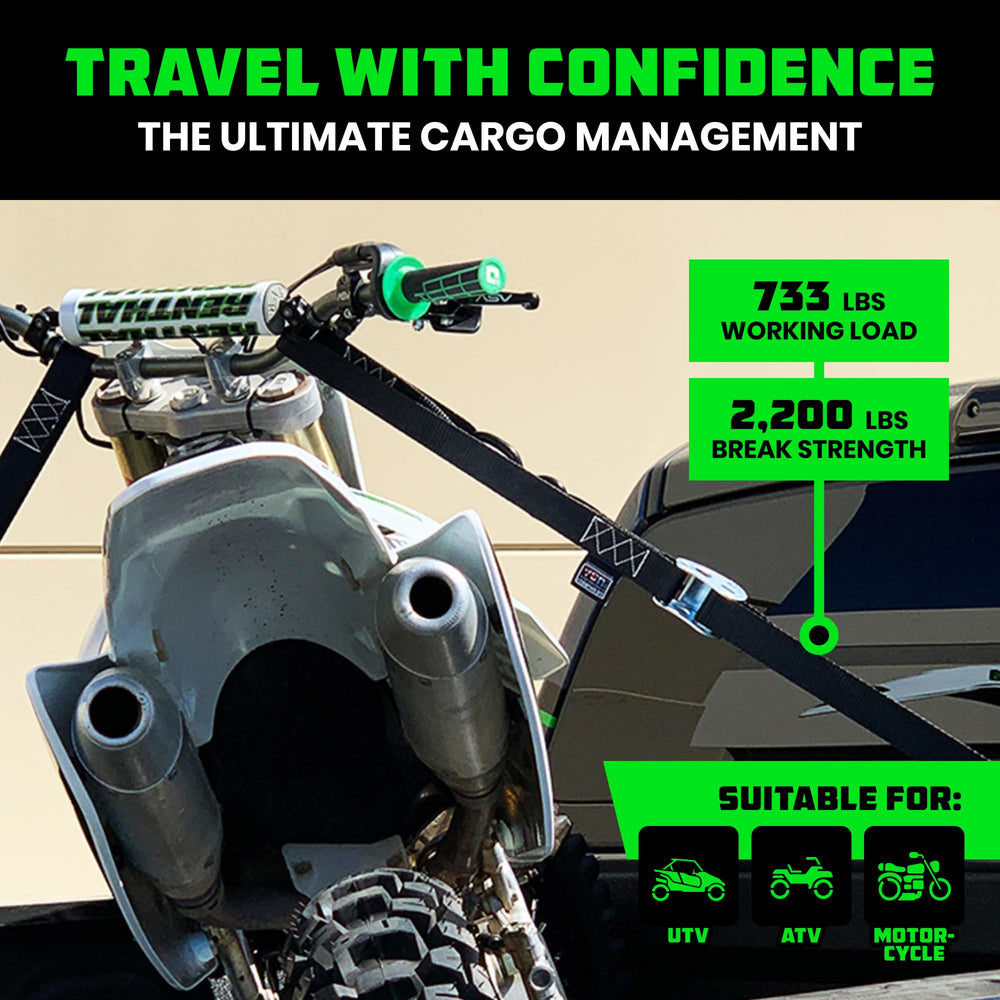 Rhino USA diamond cam teeth ensure firm locking during tensioning