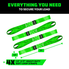 Rhino USA soft loop strap with durable polyester construction for wear resistance.
