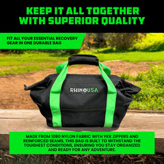 Rhino USA recovery bag snatch block area ready for use
