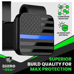 Designed in the USA, this American-owned hitch cover supports a small family business.