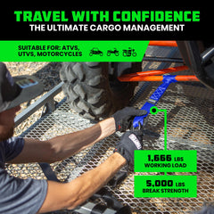 Rhino USA high-strength polyester construction offers durability for heavy loads on trails