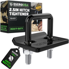 Rhino USA hitch tightener install shows secure, rattle-free tow