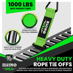 Rhino USA 8 O-ring anchors maximize attachment points on varied surfaces.