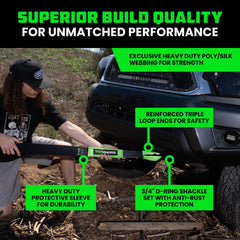 Rhino USA off-road recovery kit in use on trail.