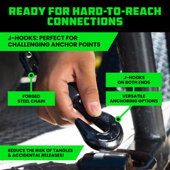 Over-the-tire design by Rhino USA reduces wear and strap loosening.