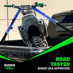 Rhino USA secure-tie-down for transport using swing-arms and anchors
