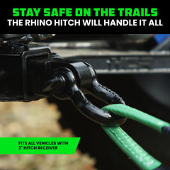 Rhino USA universal-fit shackle receiver compatible with Class IV 2-inch hitches