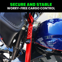 Rhino USA strap in use on ATV for stable cargo during off road travel.