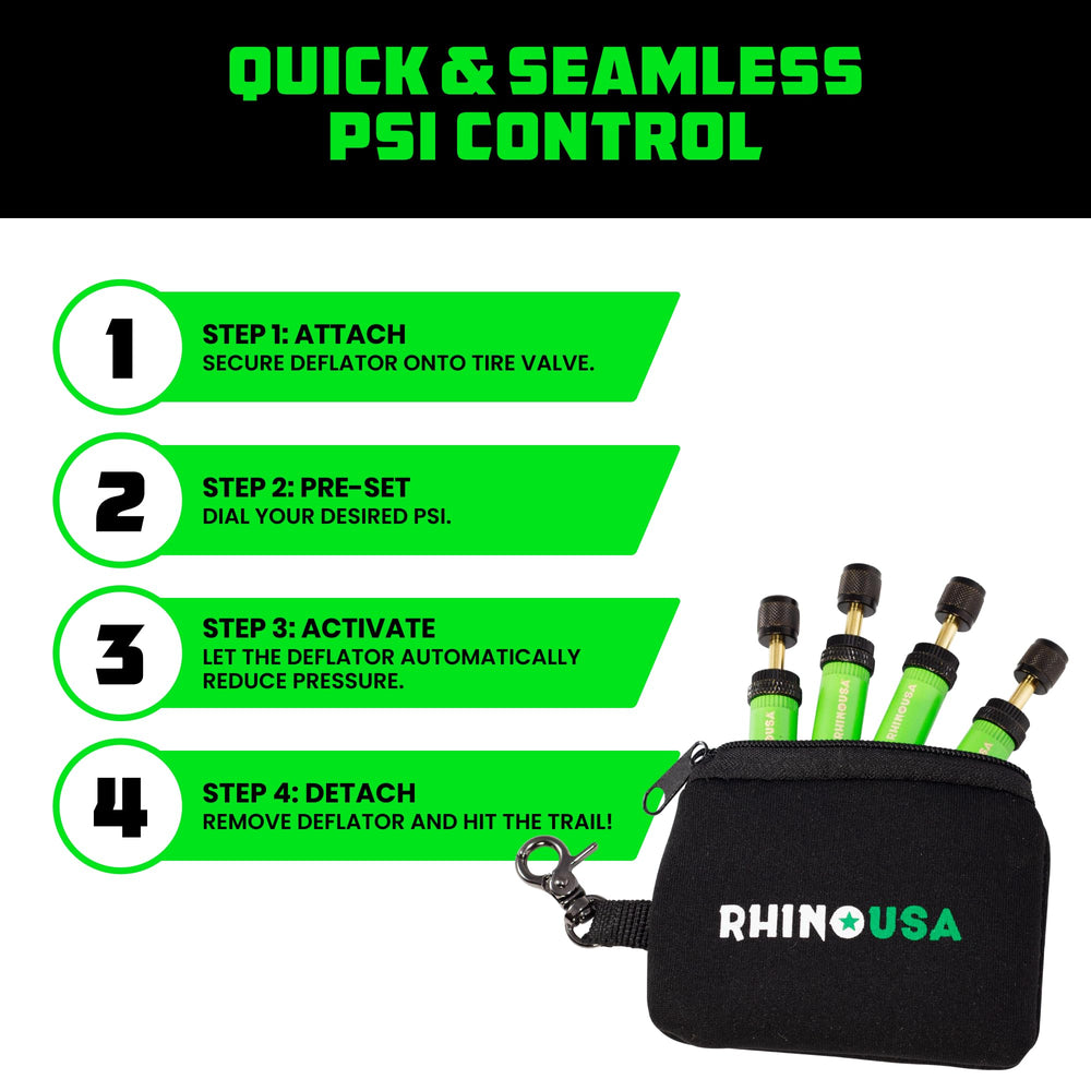 Rhino USA storage pouch and keychain included for organization