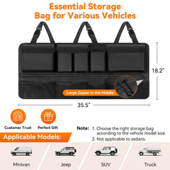 Rhino Valley trunk organizer folds flat for compact storage when not in use