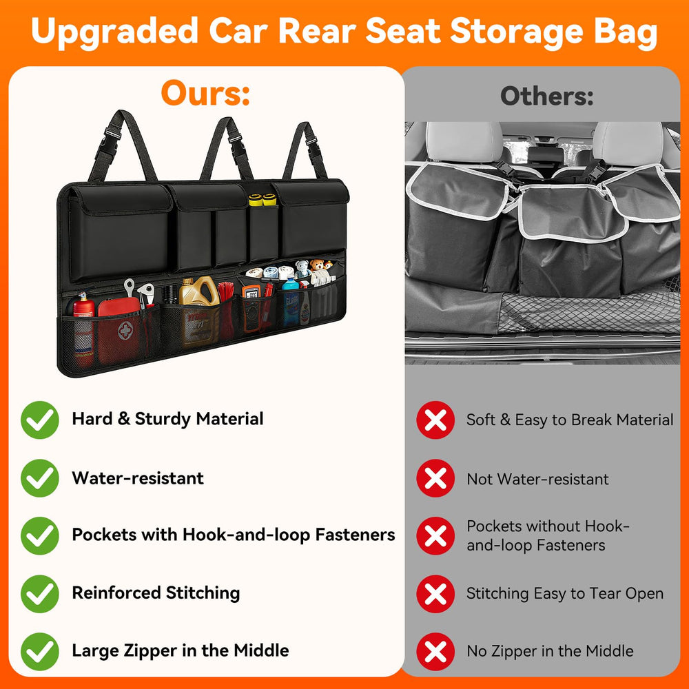 Rhino Valley trunk organizer mesh pockets offer quick visibility of contents