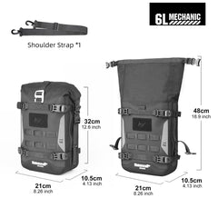 Rhinowalk frame bag close-up showing waterproof fabric and reinforced seams