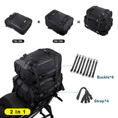 Durable buckles and webbing withstand frequent riding wear.