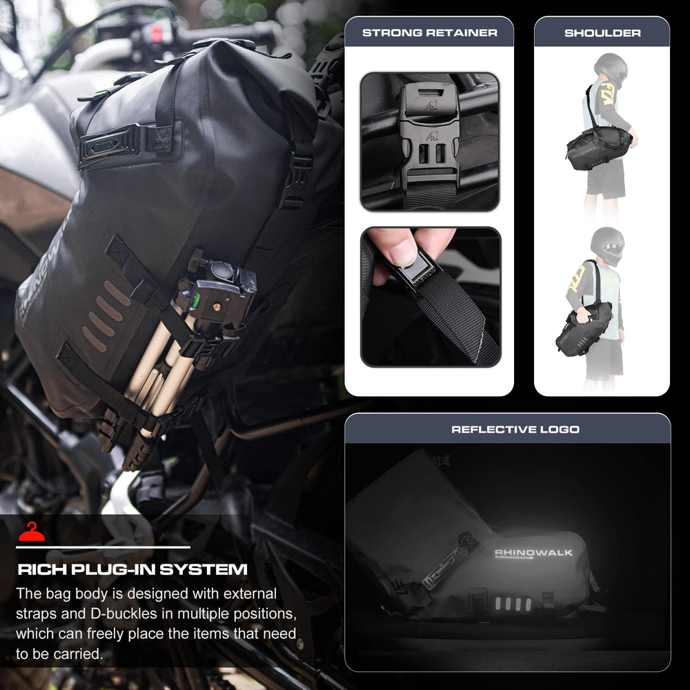 Rhinowalk reflective logo enhances night safety.