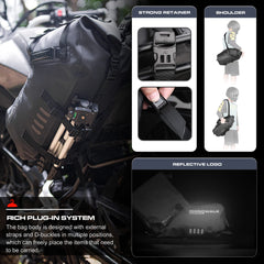 Rhinowalk reflective logo enhances night safety.