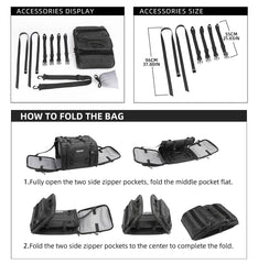 Rhinowalk tail bag bottom anti slip for stable mounting