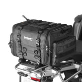 Rhinowalk tail bag expandable capacity demonstrates extra space for gear on long rides