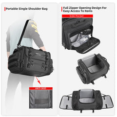 Rhinowalk tail bag rain cover with drawcord shields against rain
