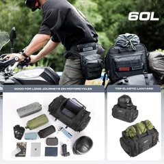 Rhinowalk tail bag shoulder strap converts to a duffel bag