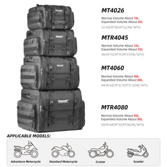 Rhinowalk tail bag reinforced by steel wires for stability