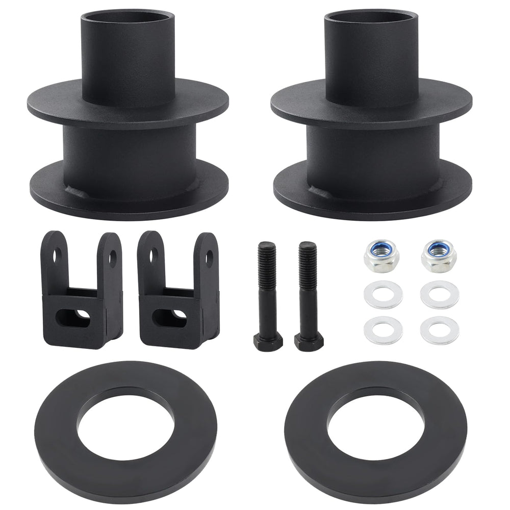 RiAiCiING 3-inch front leveling kit improves stance and tire clearance for Ford F-250/F-350 4WD.