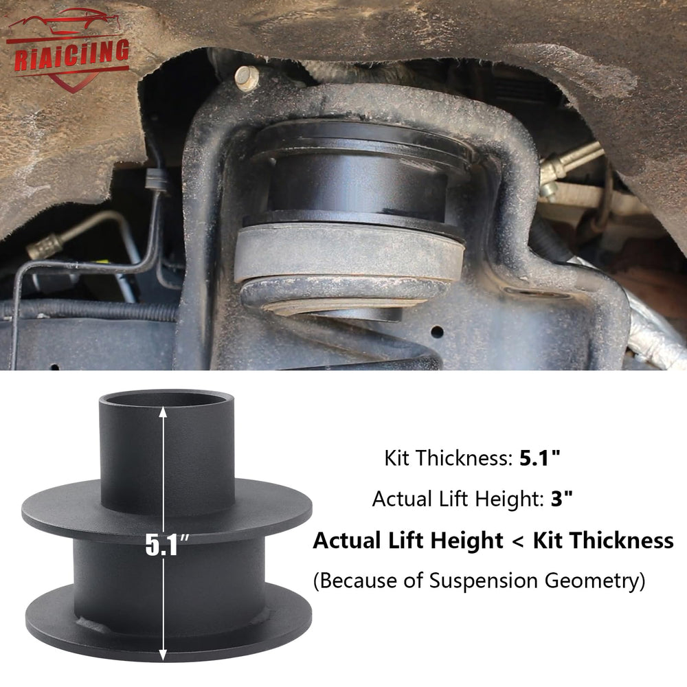 RiAiCiING heavy-duty steel spacers deliver durable, long-lasting off-road performance.