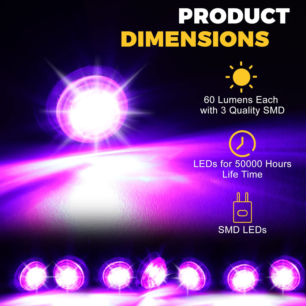Riakrum 60-lumen 3-led trailer light boosts nighttime visibility.
