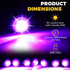 Riakrum 60-lumen 3-led trailer light boosts nighttime visibility.