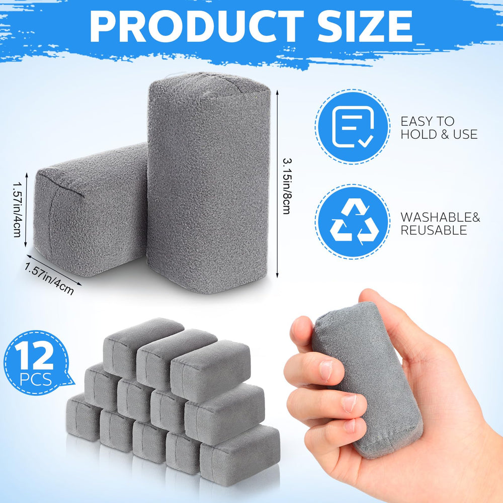 Riakrum suede microfiber pads provide a soft touch for gentle wax application.