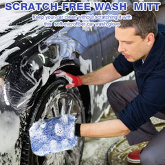 Riakrum mitt used for windows and interior dusting tasks.
